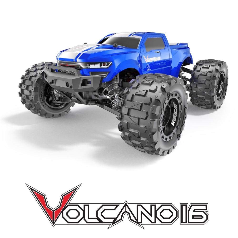 RER13649 VOLCANO16 BLUE 1/16 MONSTER TRUCK